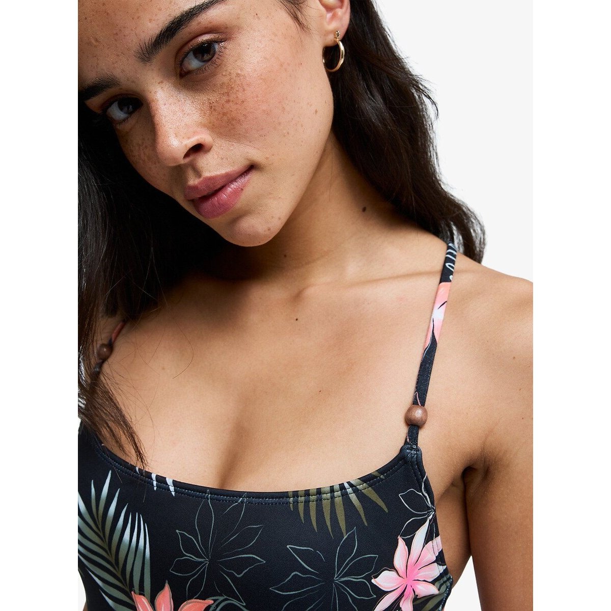 Maillot de bain 1 pièce PARADISE FLEUR noir/rose, ROXY
