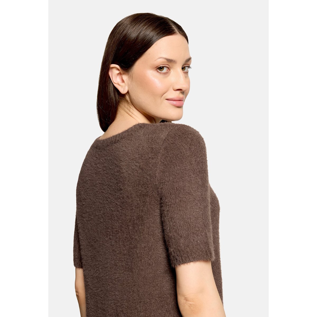 Pull-over en maille manches courtes muskat, BETTY BARCLAY