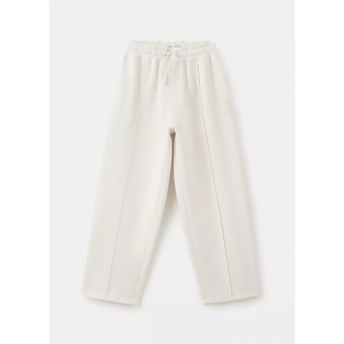 Pantalon jogger barrel fit écru, MANGO KIDS