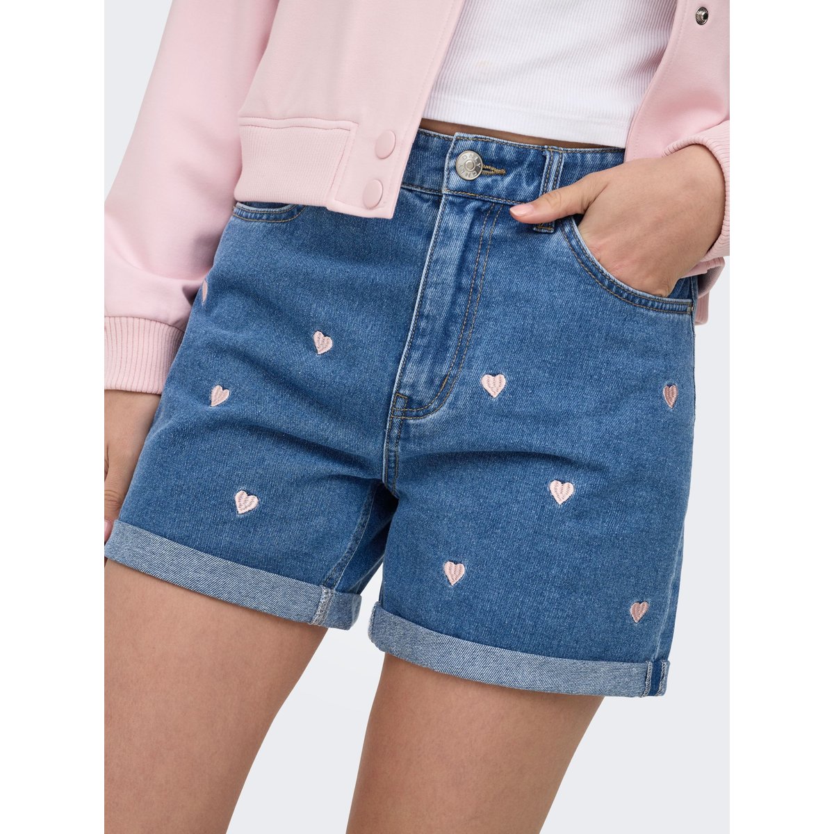 Short medium blue denim 1, ONLY