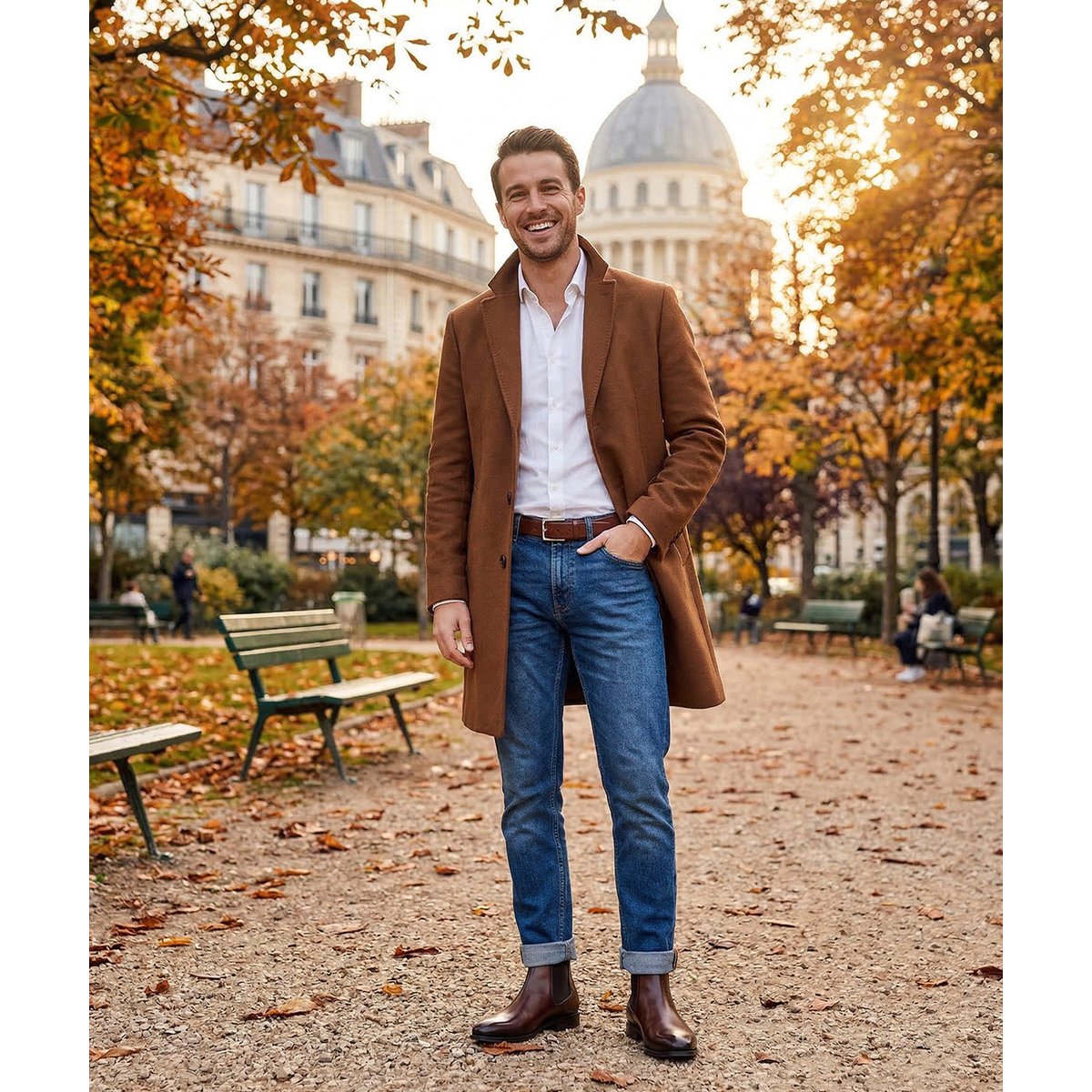 Bottines cuir CHELSEA marron, FINSBURY