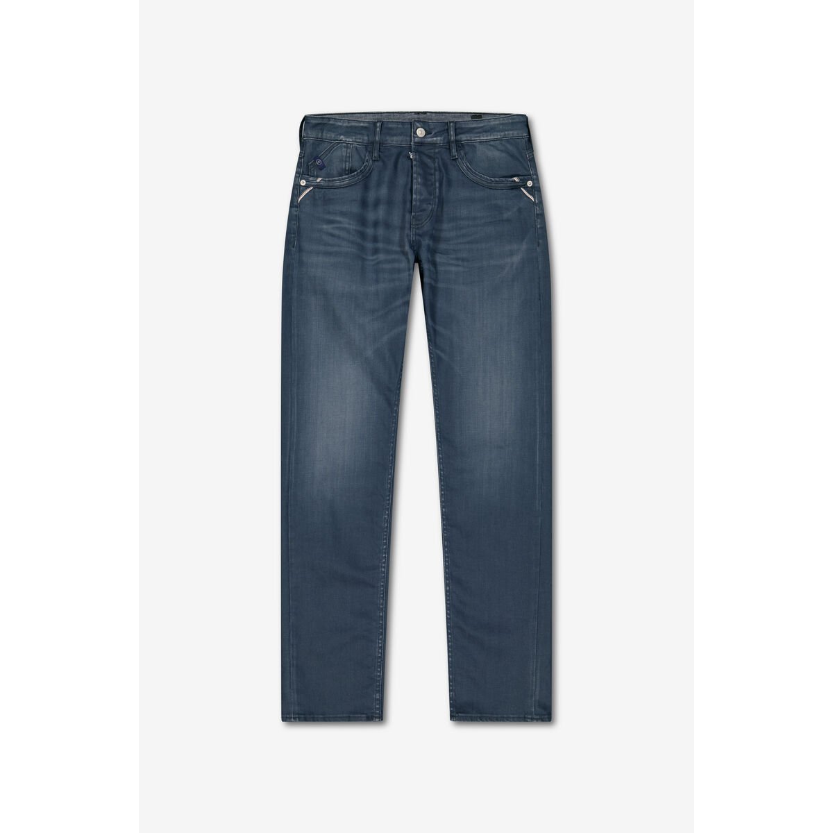 Jeans slim stretch 700/11, longueur 34 blue / black, LE TEMPS DES CERISES
