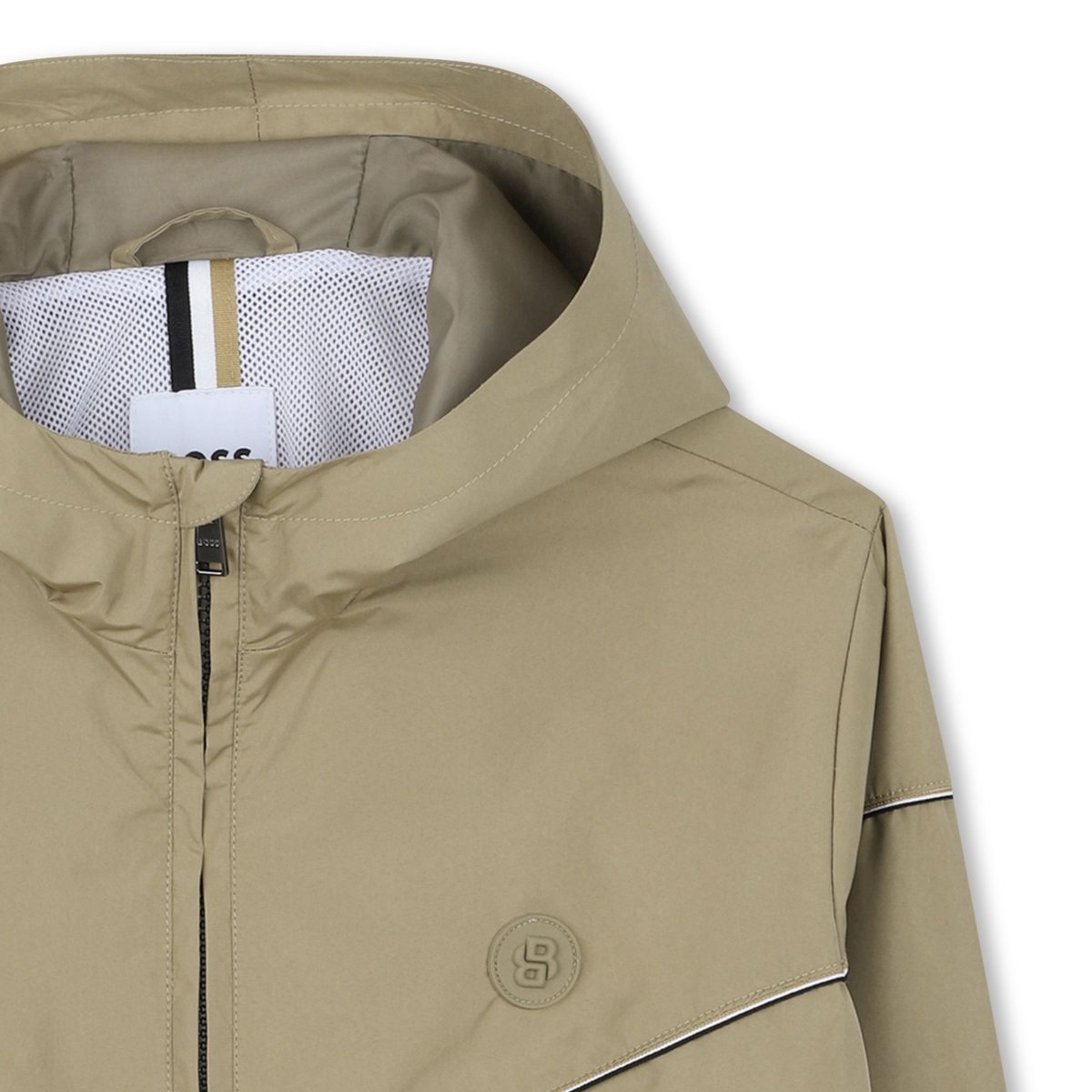 Coupe vent à capuche dark taupe, BOSS KIDSWEAR
