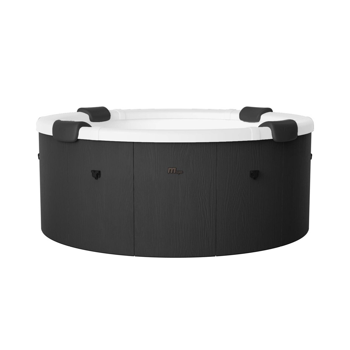 Spa rigide 6 places 180cm rond hydromassage 4 coussins bâche + housse DENVER couleur unique, MSPA