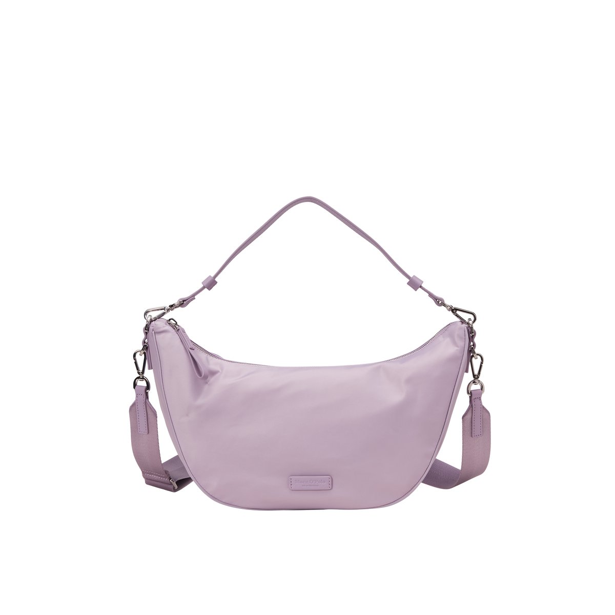 Sac à bandoulière small en matériau hydrofuge lilas, MARC O'POLO