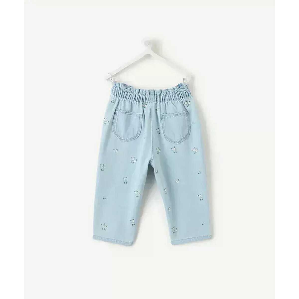 Pantaloni dritti jeans chiaro, TAPE A L'OEIL