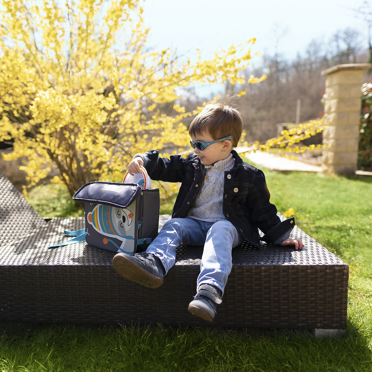 Rehausseur de chaise nomade Yummy Travel gris, BADABULLE