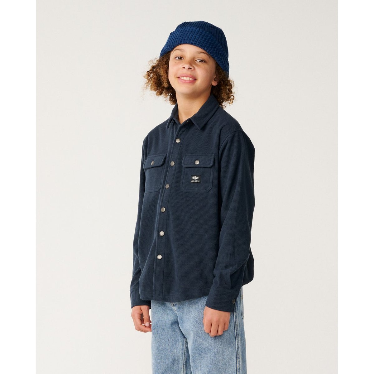 Chemise chaude enfant SESSIONS POLAR dark navy, RIP CURL