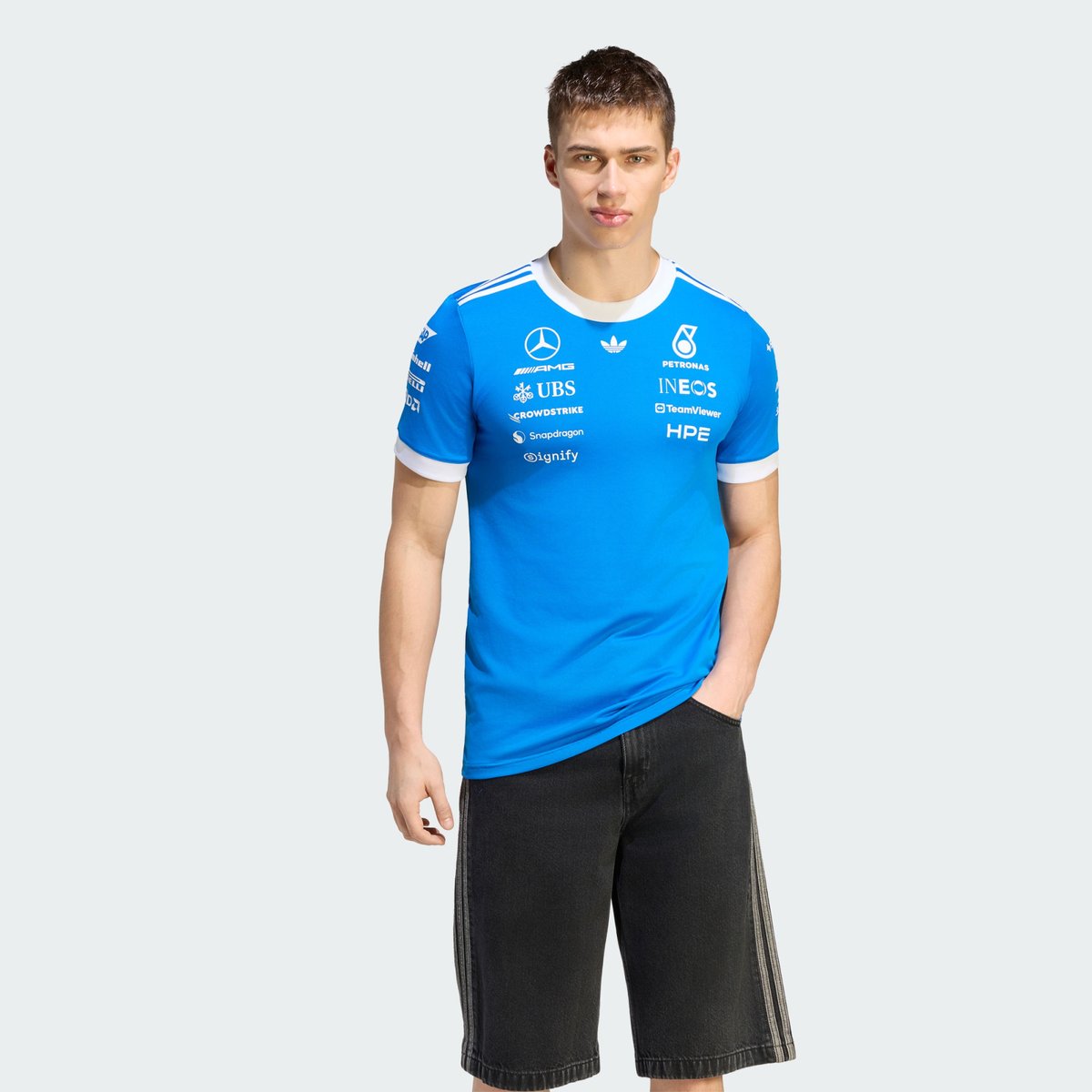 Maillot Pilote Mercedes - Amg Petronas Formula 1 Team Blue Wonder Maillot Pilote Mercedes - Amg Petronas Formula 1 Team Blue Wonder blue bird / white, adidas Performance