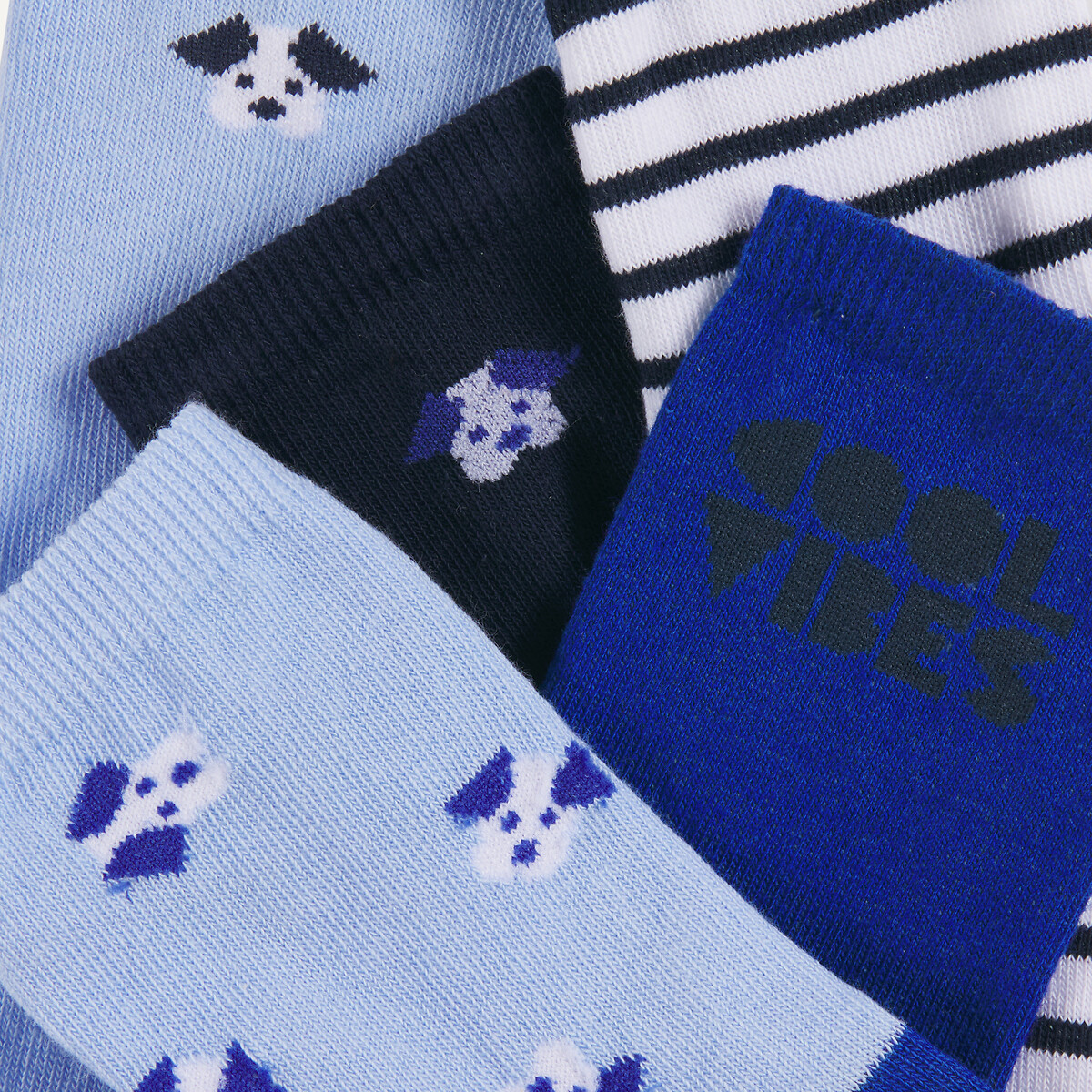 Lot de 5 paires de chaussettes, thème chien multicolore, LA REDOUTE COLLECTIONS