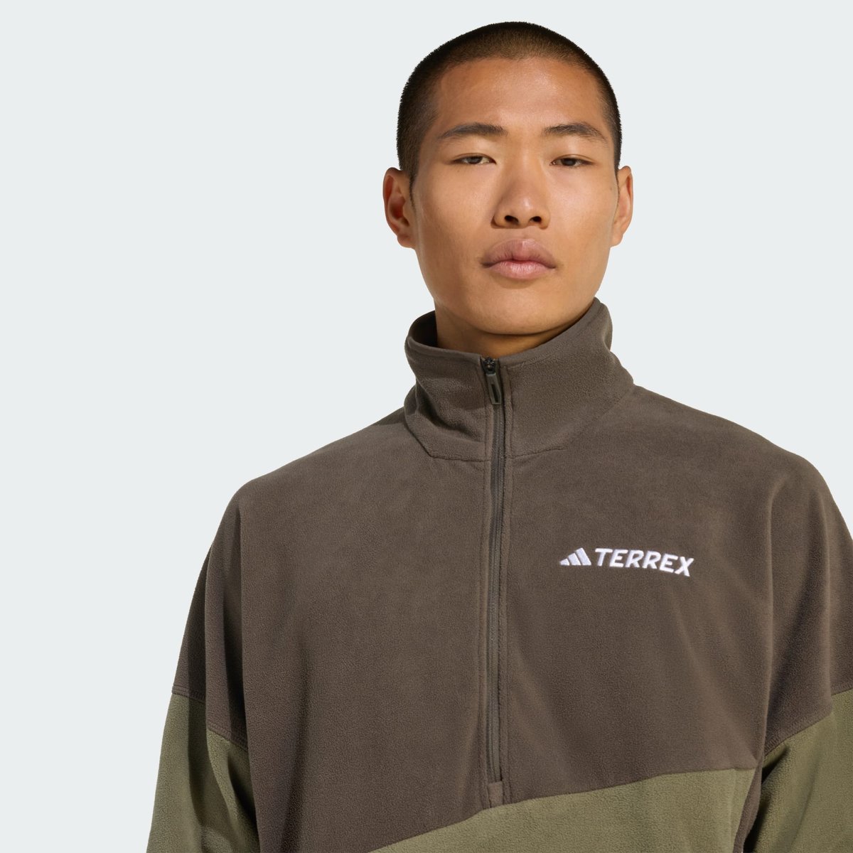 Anorak polaire Terrex Multi Climawarm shadow olive / olive strata, adidas Performance