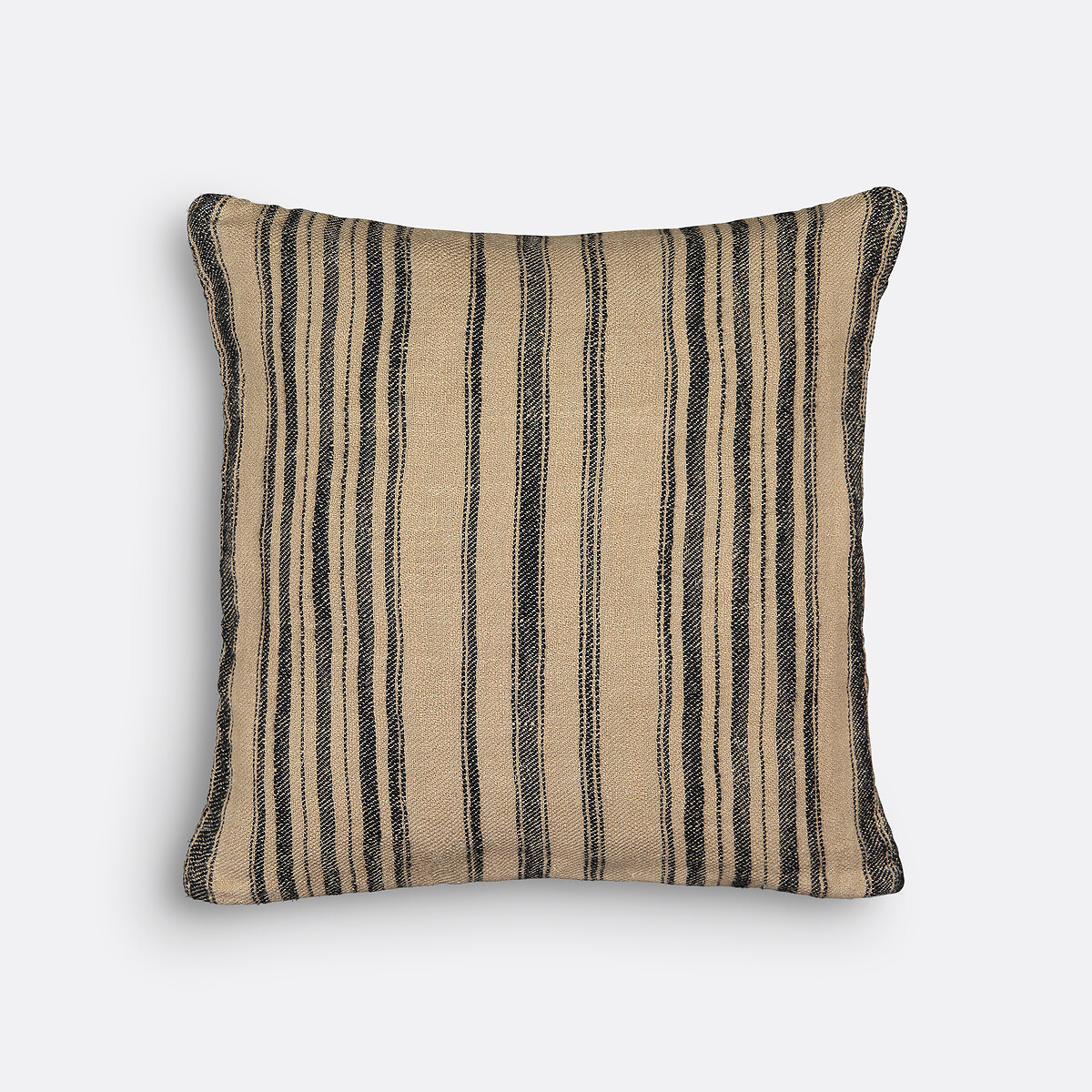 Housse de coussin carrée, Belaga naturel/noir, LA REDOUTE INTERIEURS