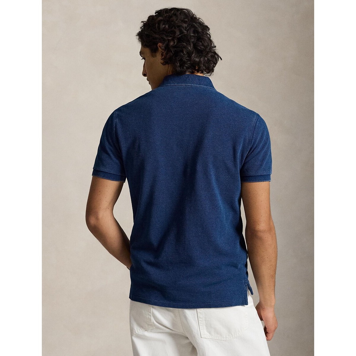 Custom Polo Shirt in Slim Fit dark indigo, POLO RALPH LAUREN