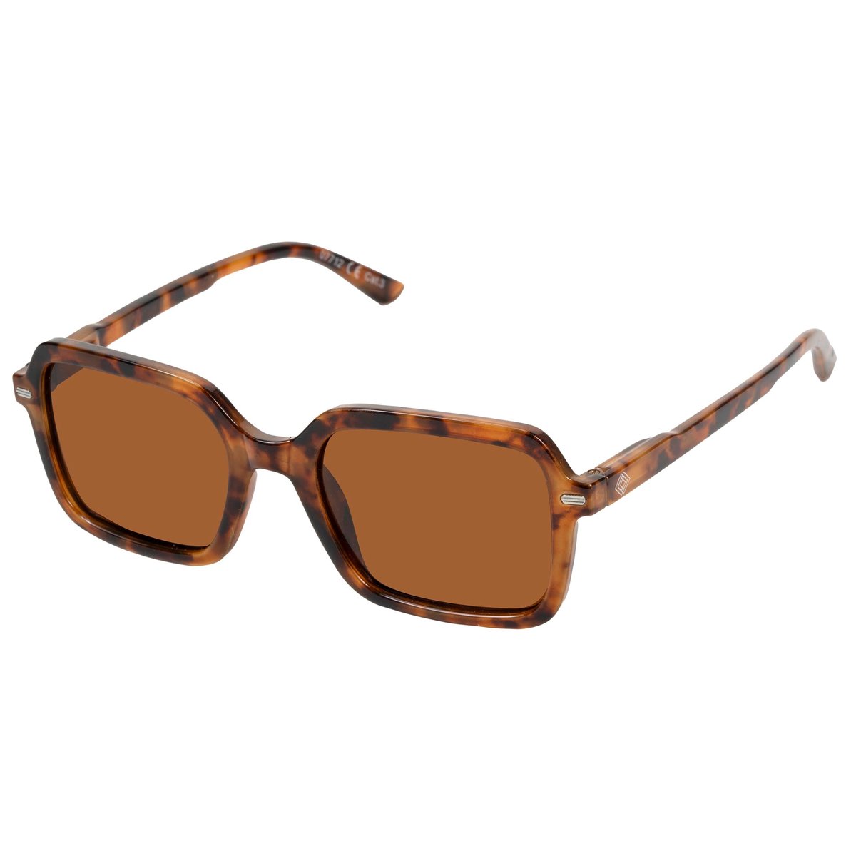 Lunettes de soleil branches flexibles, verres polarisants brun ecaille, ISOTONER