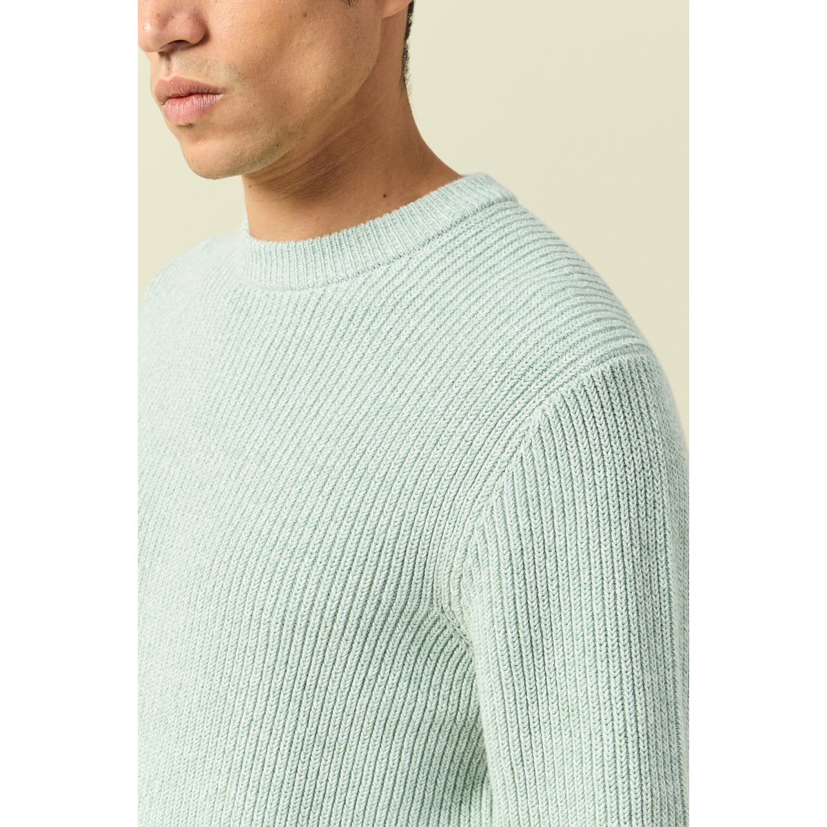 Pull manches longues vert pastel, BONOBO