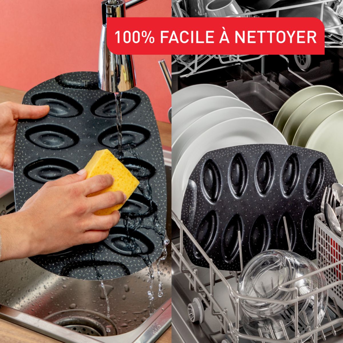 Moule à gâteau Perfectbake barquettes noir, TEFAL