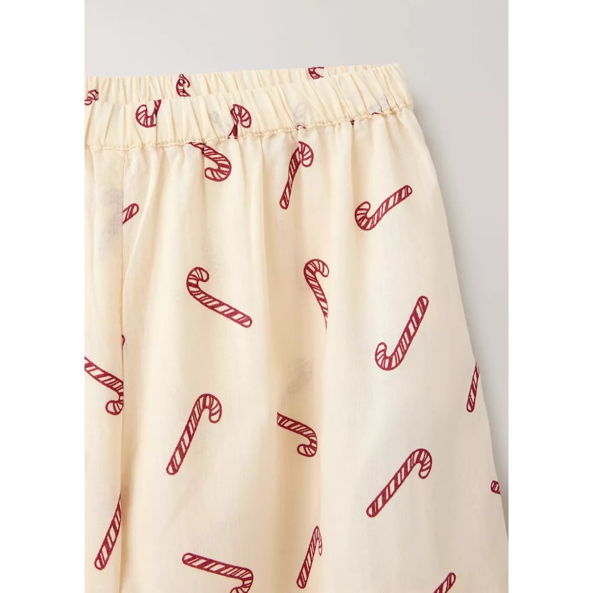 Pantalon pyjama imprimé blanc cassé, MANGO HOME