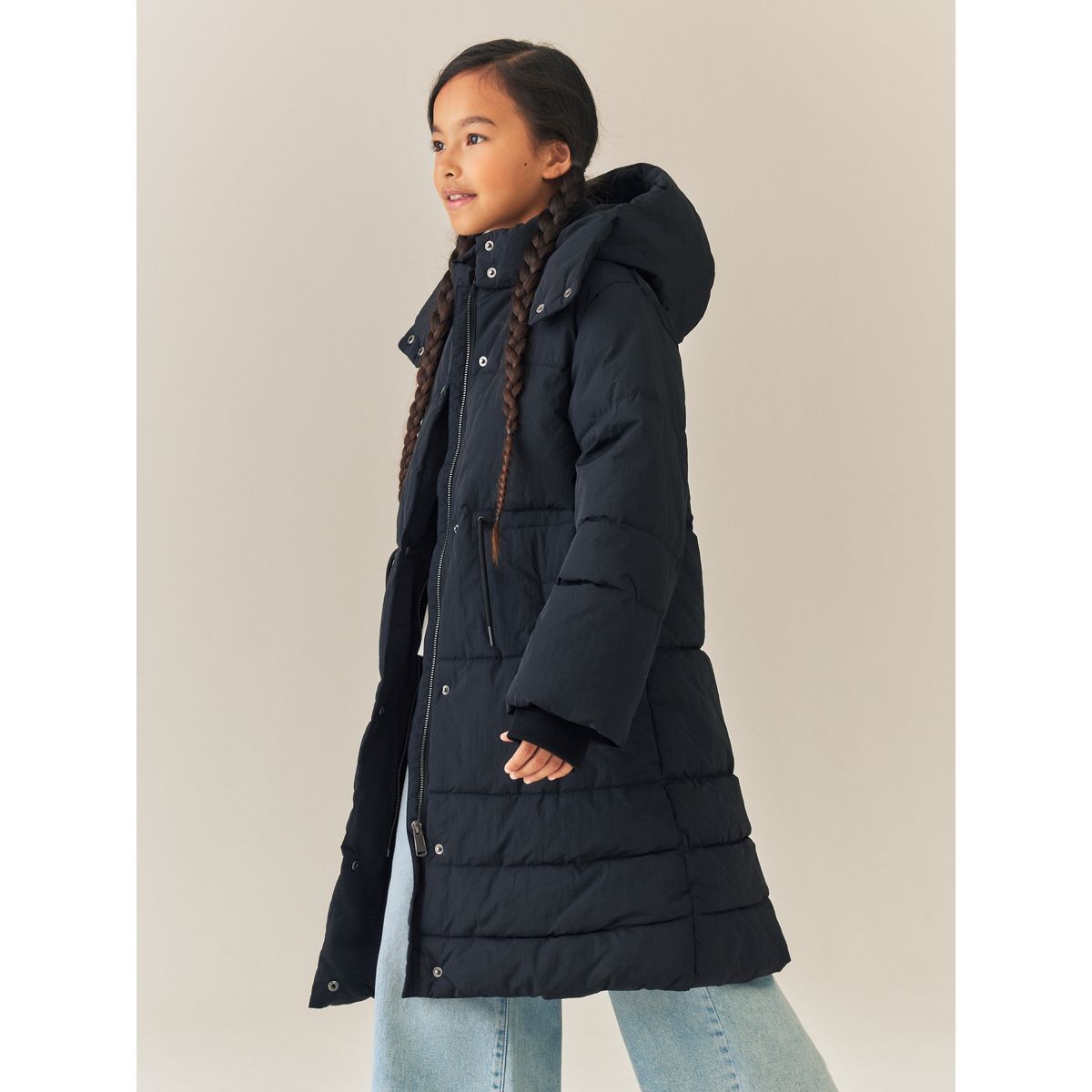 Manteau matelassé imperméable noir, NEXT