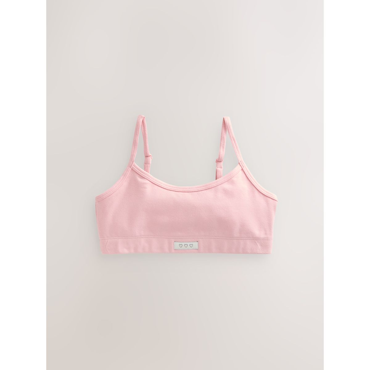 Haut court doux à bretelles rose/crème, NEXT