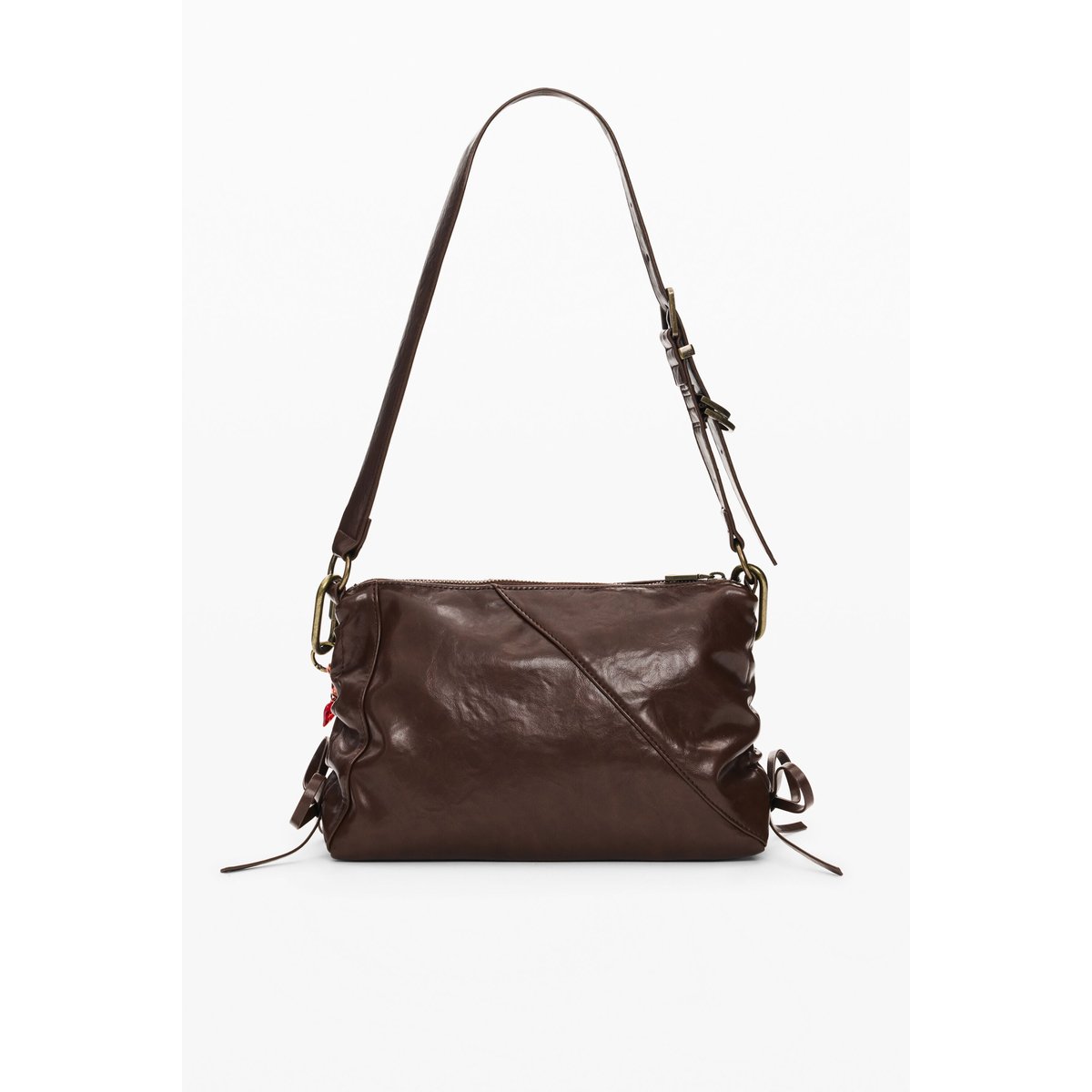 Sac bandoulière moyen marron, DESIGUAL