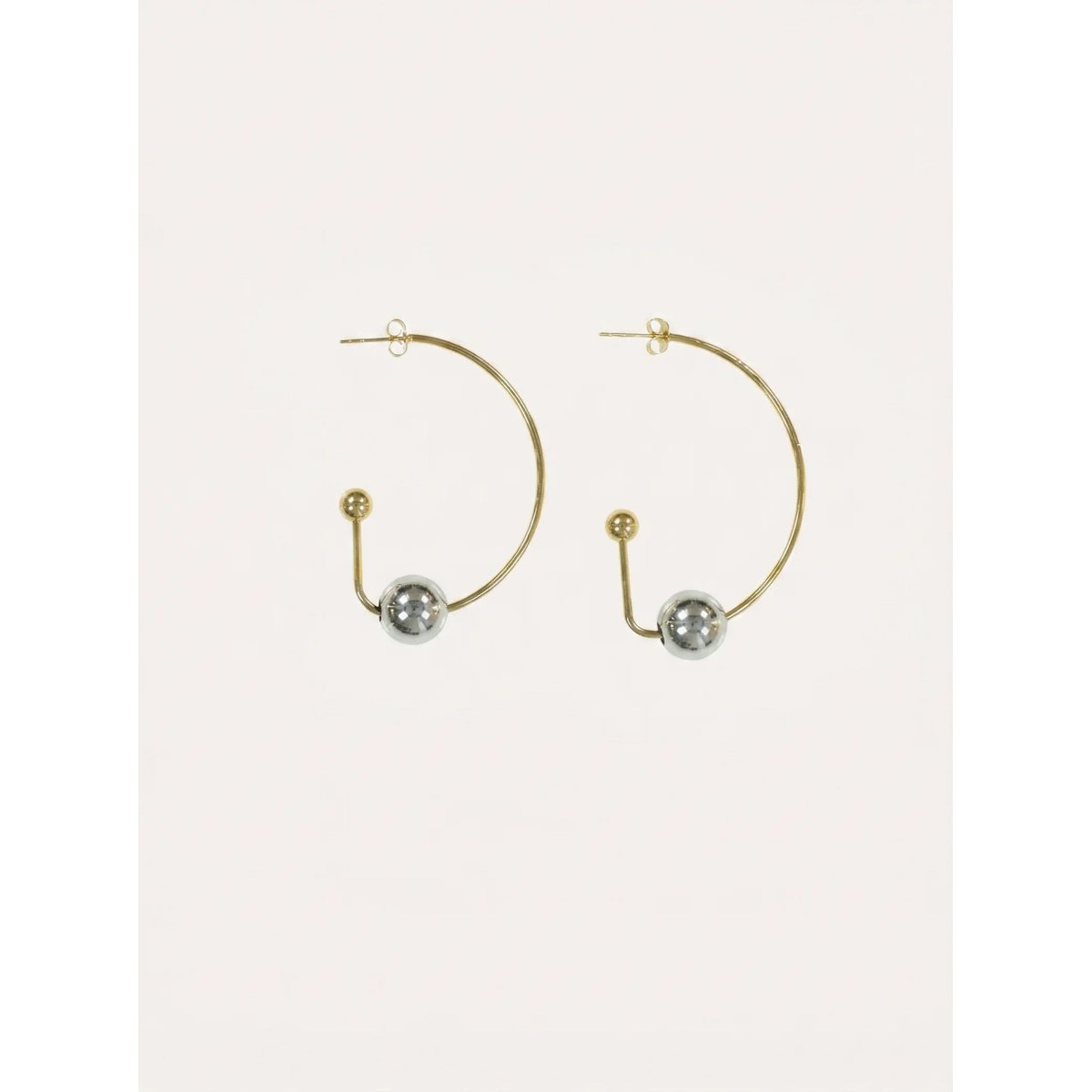 Boucles d'oreilles créoles light gold, LA FEE MARABOUTEE