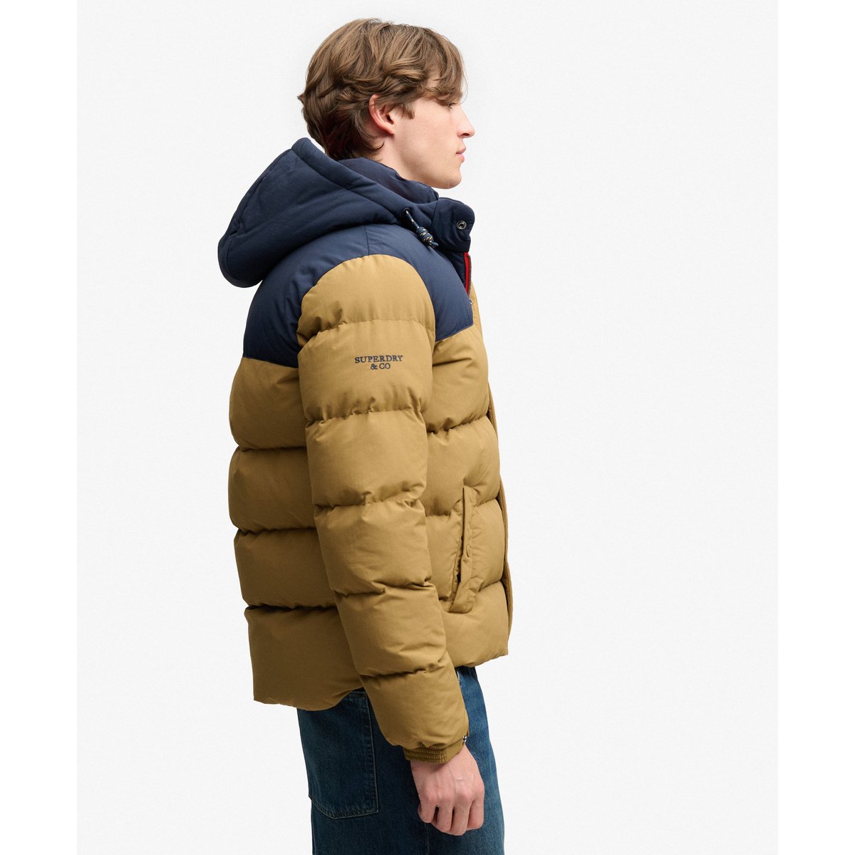 Doudoune Everest Colour Block doré dull, SUPERDRY