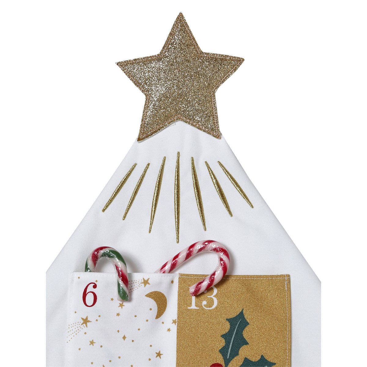 Calendrier de l'avent Sapin blanc blanc, VERTBAUDET
