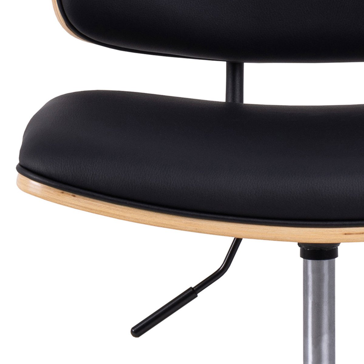 Chaise de bureau en simili- LYCOREA noir, DRAWER