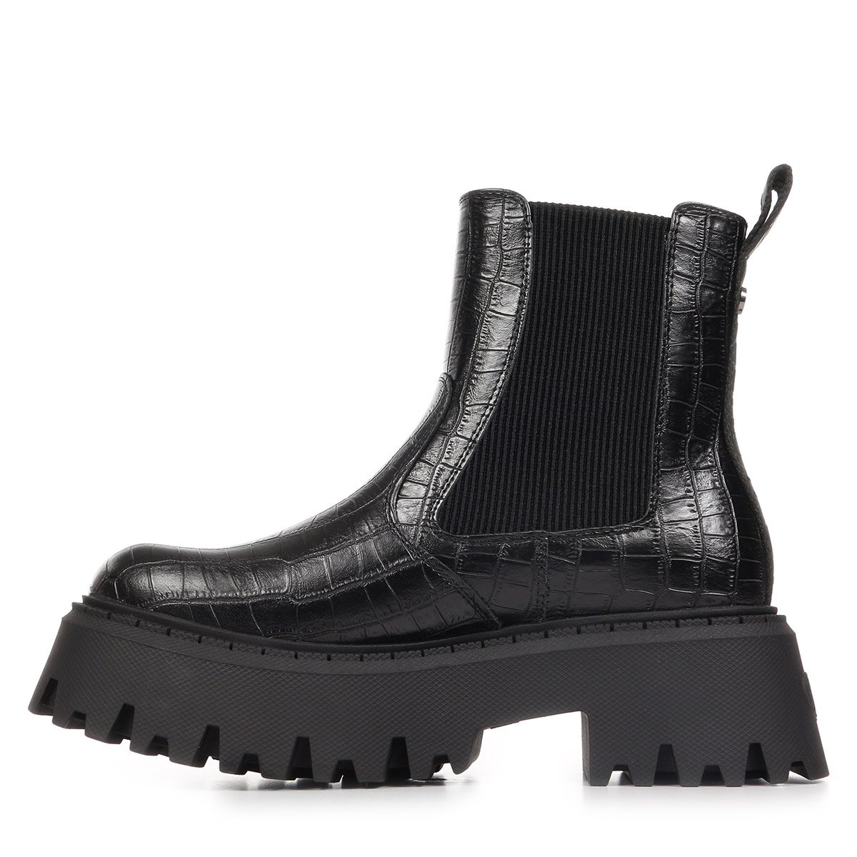 Boots ASPEN CHELSEA croco black, BUFFALO