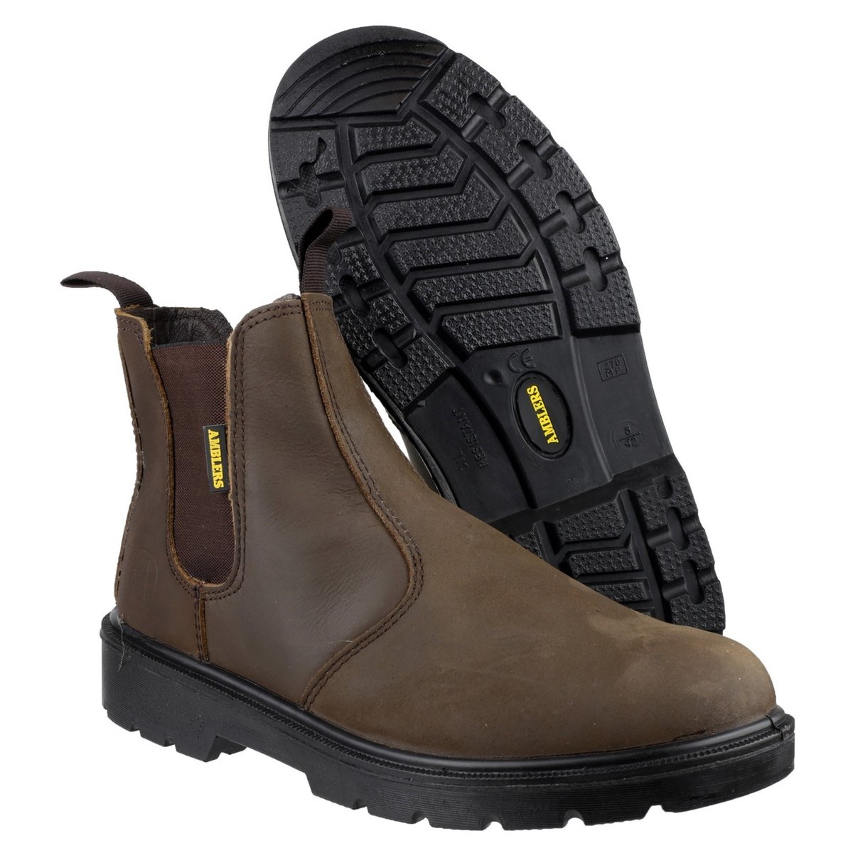 Chaussures de sécurité à enfiler STEEL marron, AMBLERS SAFETY