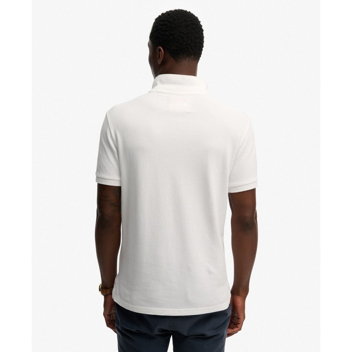 Polo Crest coupe décontractée optic, SUPERDRY
