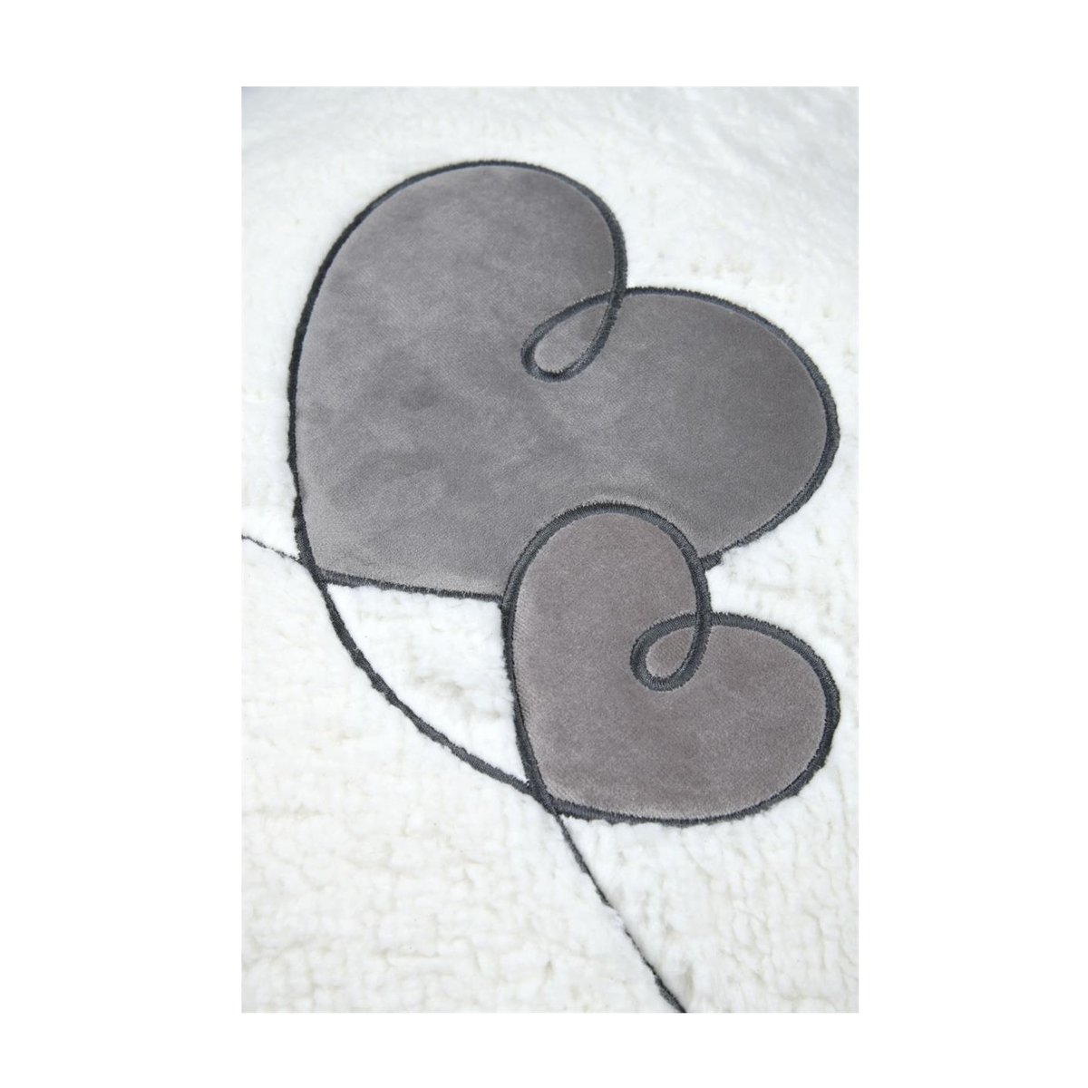 Coussin 45 x 45 cm sherpa doux reves wh_gr, EDEN