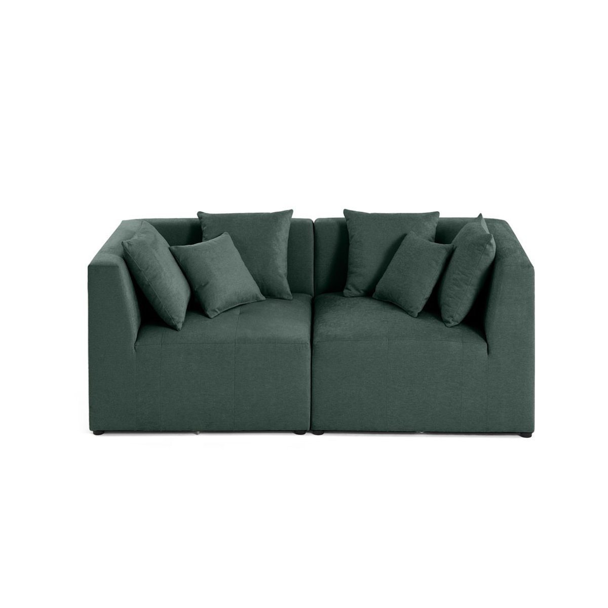 Canapé Modulable 2 places - AMALFI vert, BEST MOBILIER