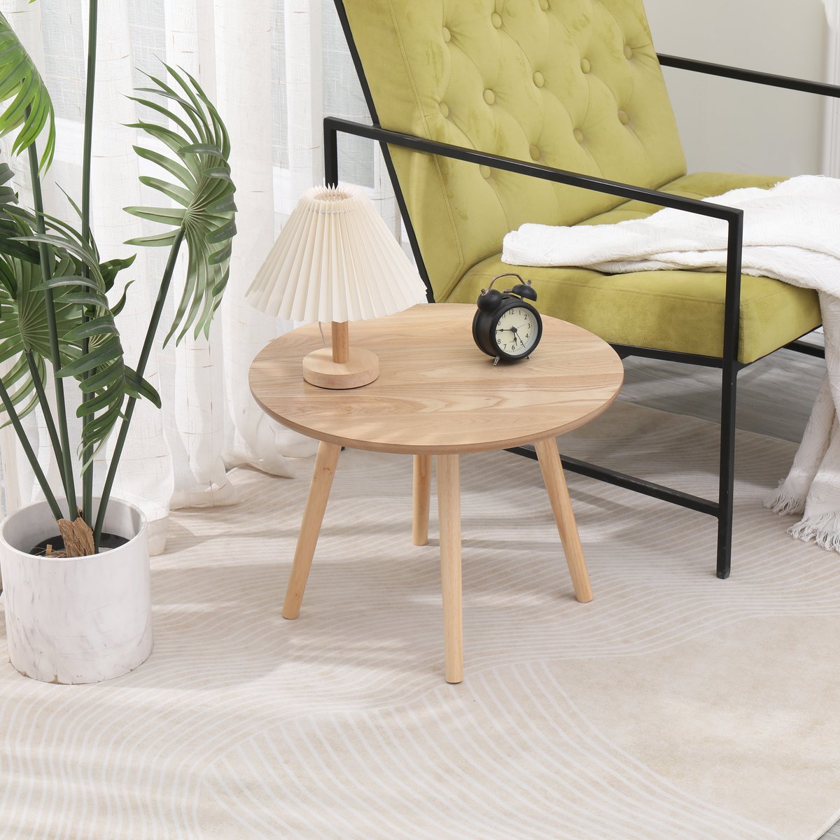 Table d'appoint, bois, GINZA bois naturel, NORDLYS