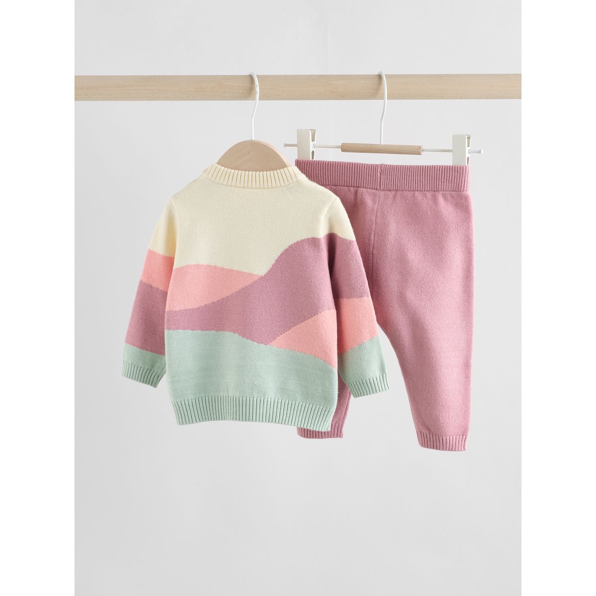 Pull en maille et legging bébé, 2 pièces scène du mouton rose, NEXT