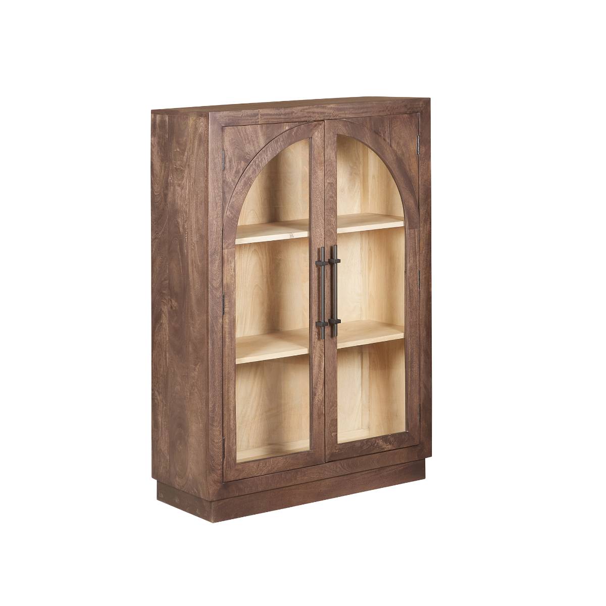 Vitrine en bois de manguier NOHEA bois clair, MADE IN MEUBLES