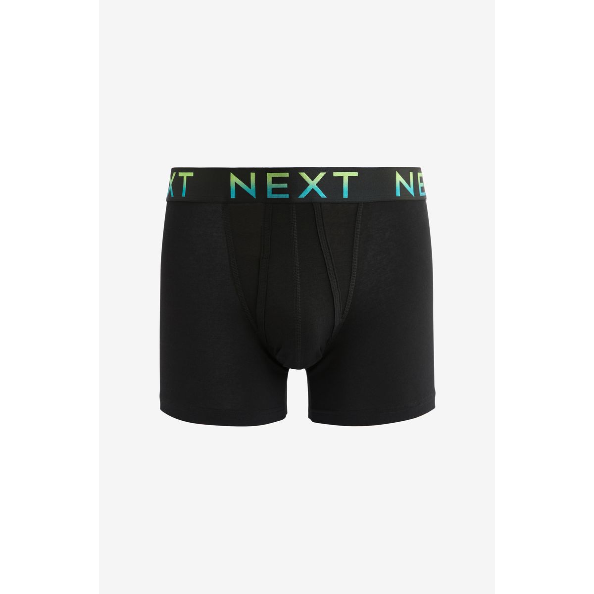 Boxers ouverture sur le devant, lot de 10 ceintures noires à texte ombré brillant, NEXT