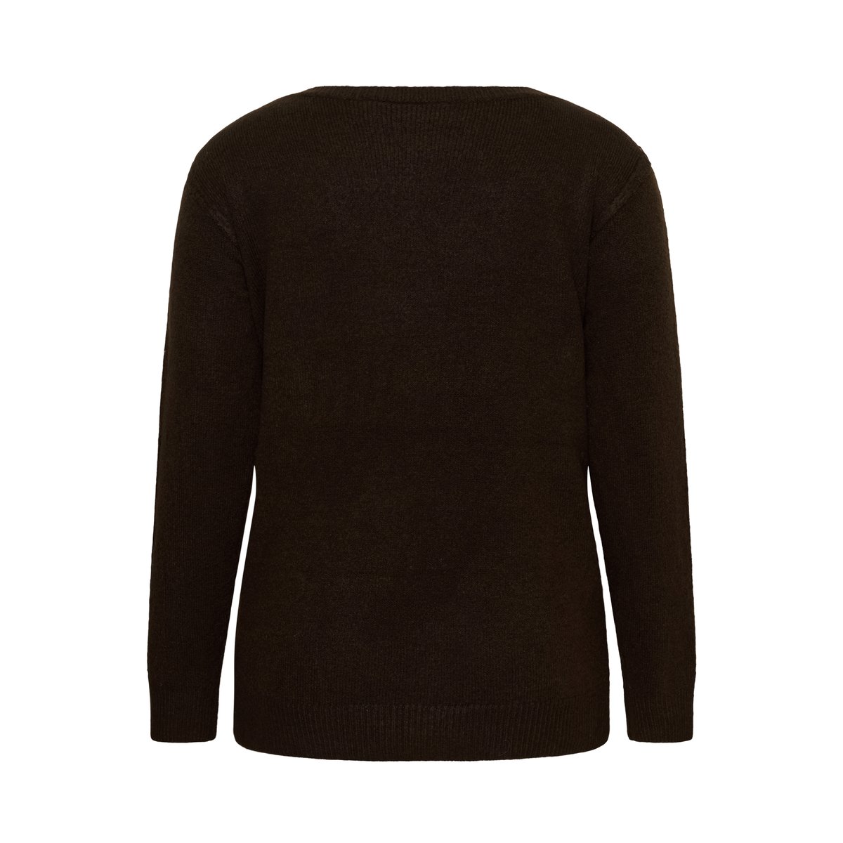Pullover tricoté marron coffee bean, KAFFE CURVE