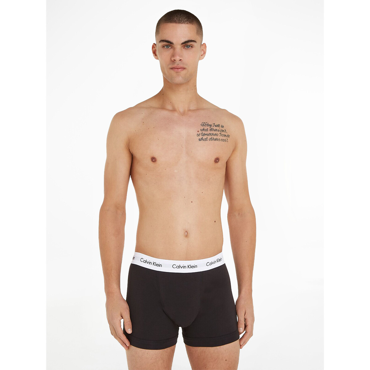 Lot de 3 boxers coton stretch noir, CALVIN KLEIN UNDERWEAR