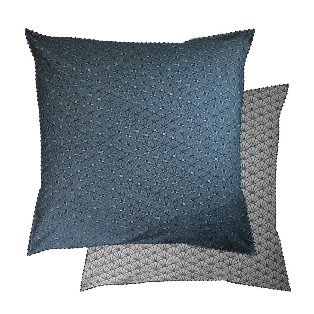 Taie d'oreiller percale de coton OSAKA givre, GARNIER THIEBAUT