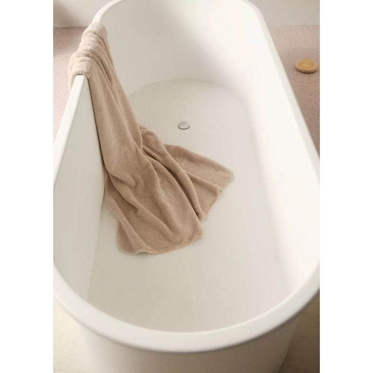 Drap de bain teinture pièce beige, MANGO HOME