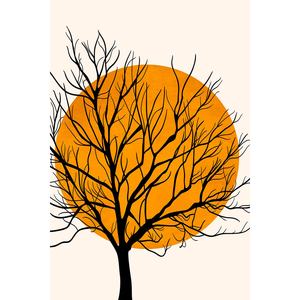 Tableau dessin soleil caché tableau alu dibond, HEXOA