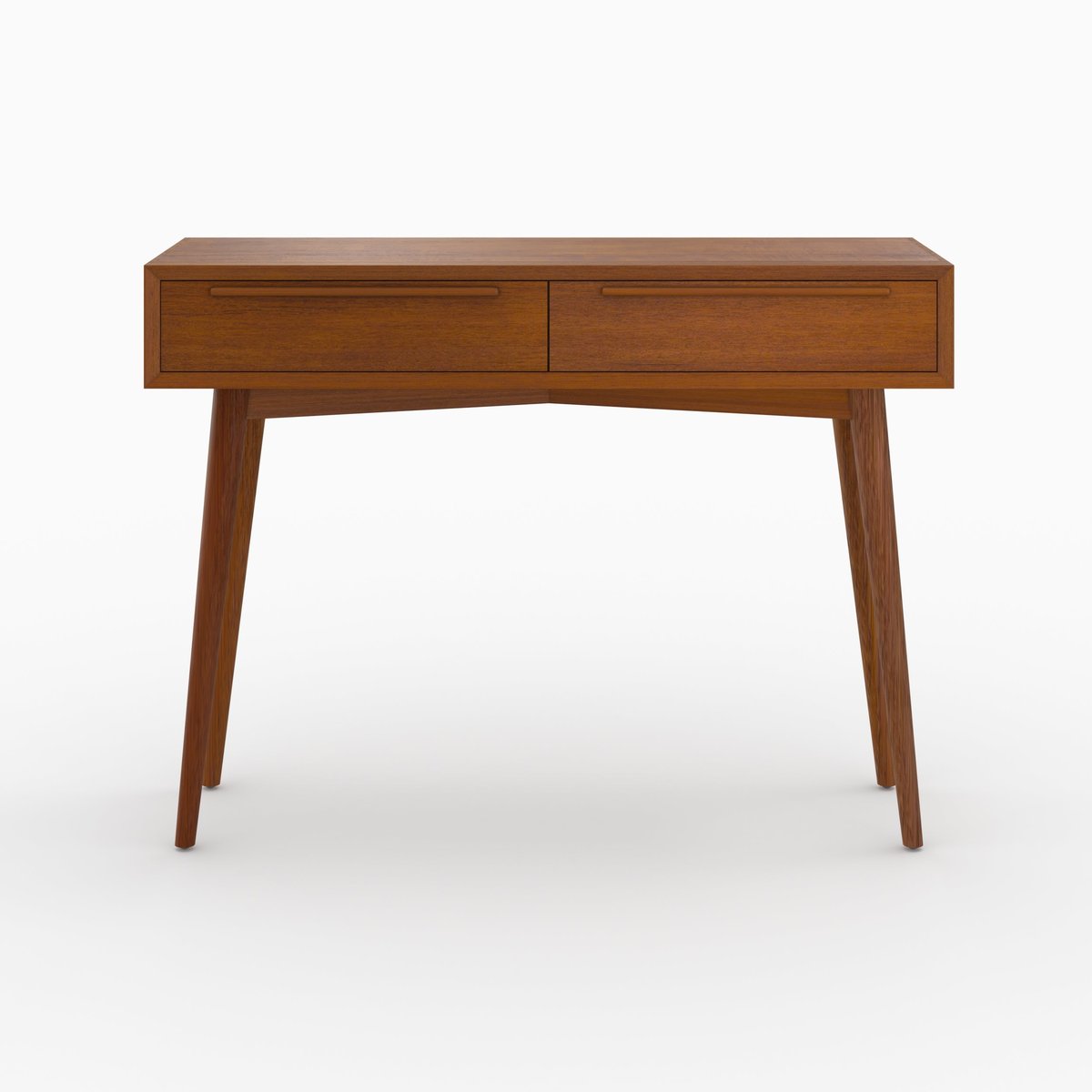 Console 2 tiroirs en teck - WAYA bois foncé, MAISON PAVANE