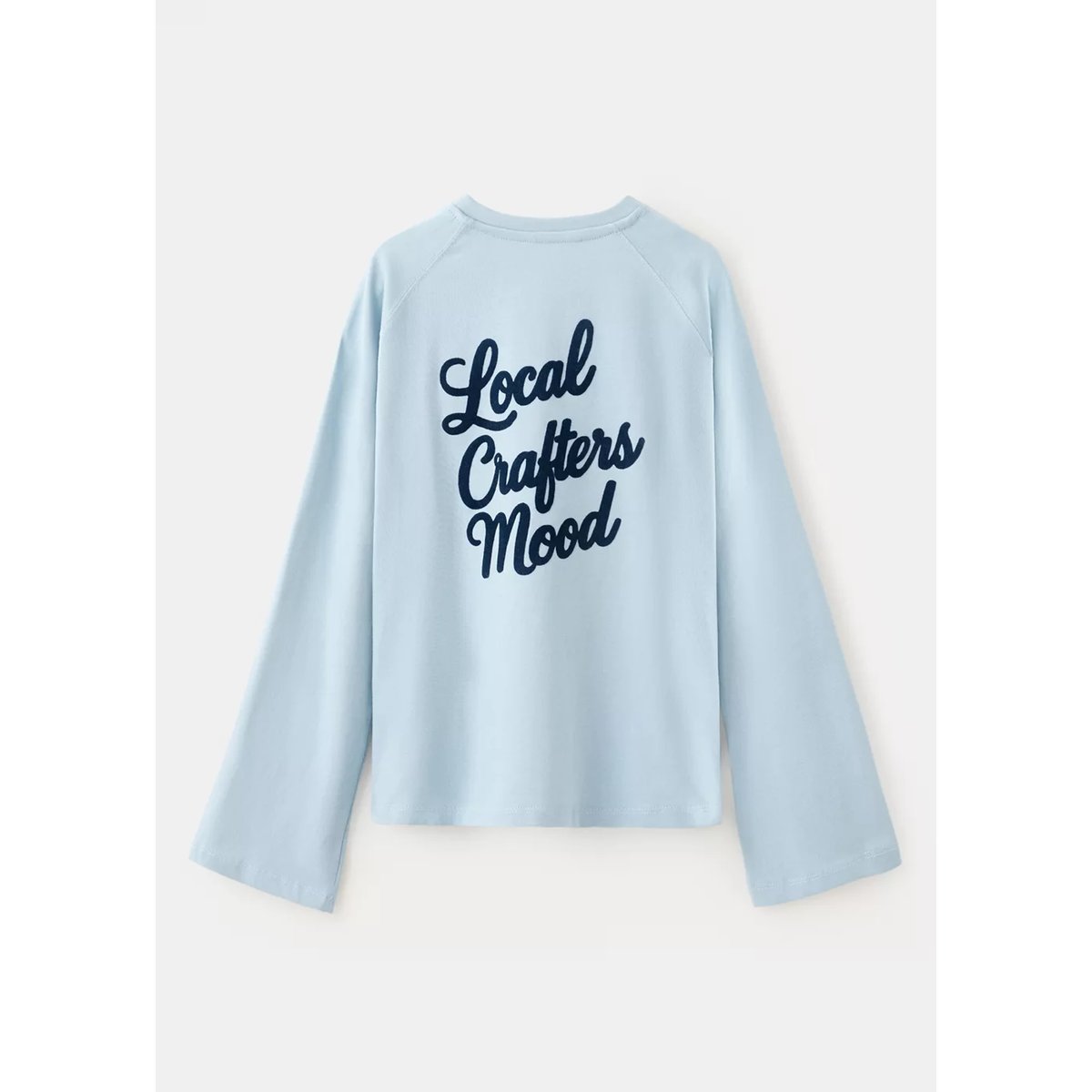 T-shirt relaxed détail brodé bleu ciel, MANGO KIDS