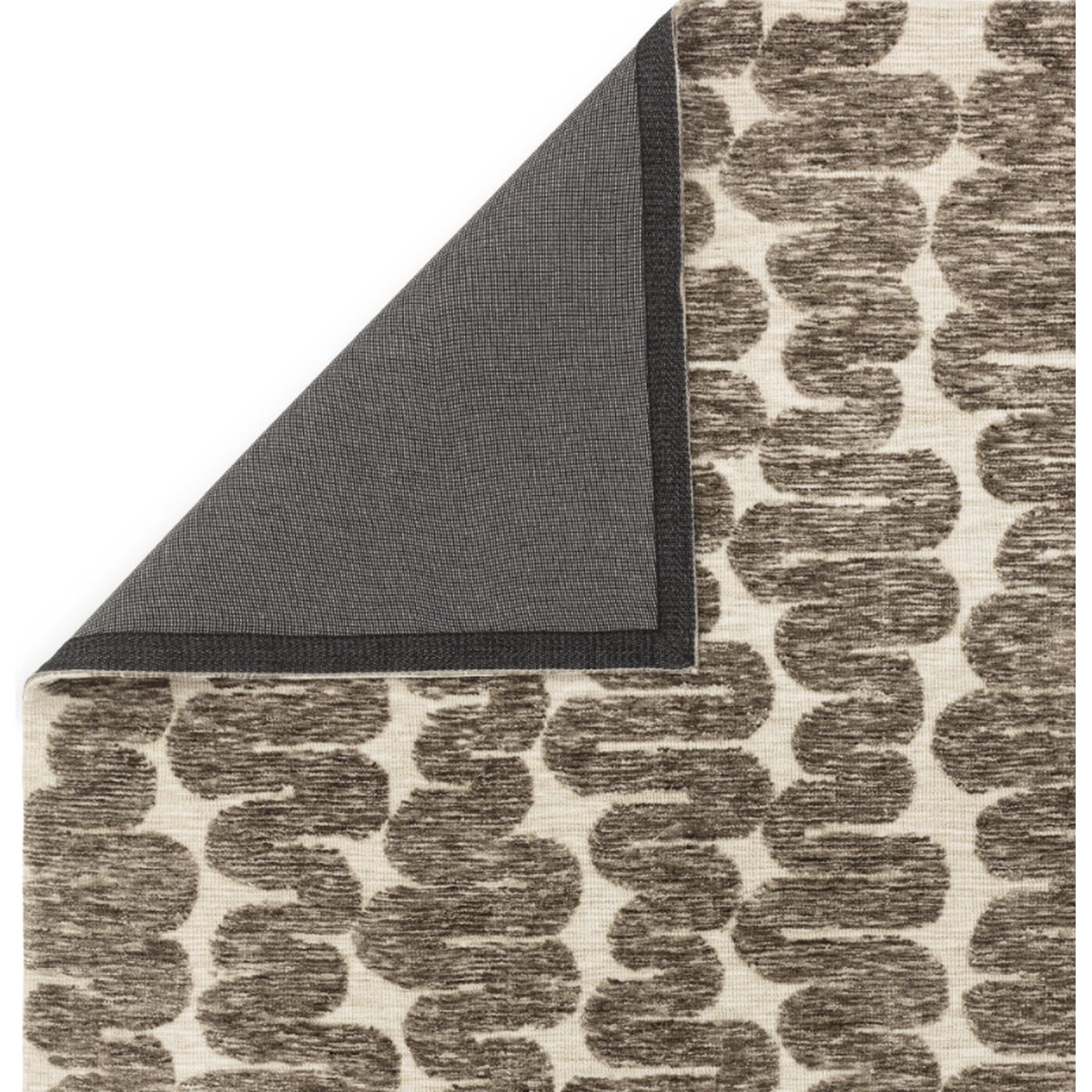 Tapis moderne tissé plat KAHUNA marron, NOVATREND
