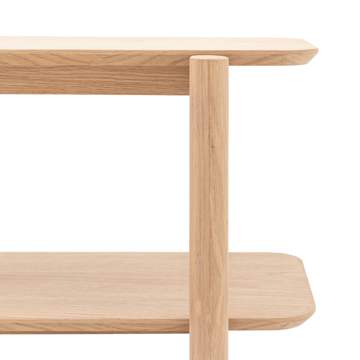 Hale Natural Wood Low Open Shelving Unit oak, ÉDITÉ