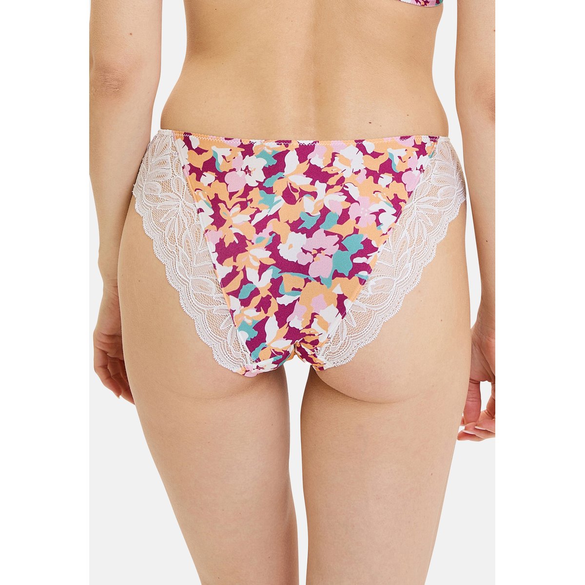 Slip fleuri SUZAN FANTAISY fleurs fuchsia, SANS COMPLEXE