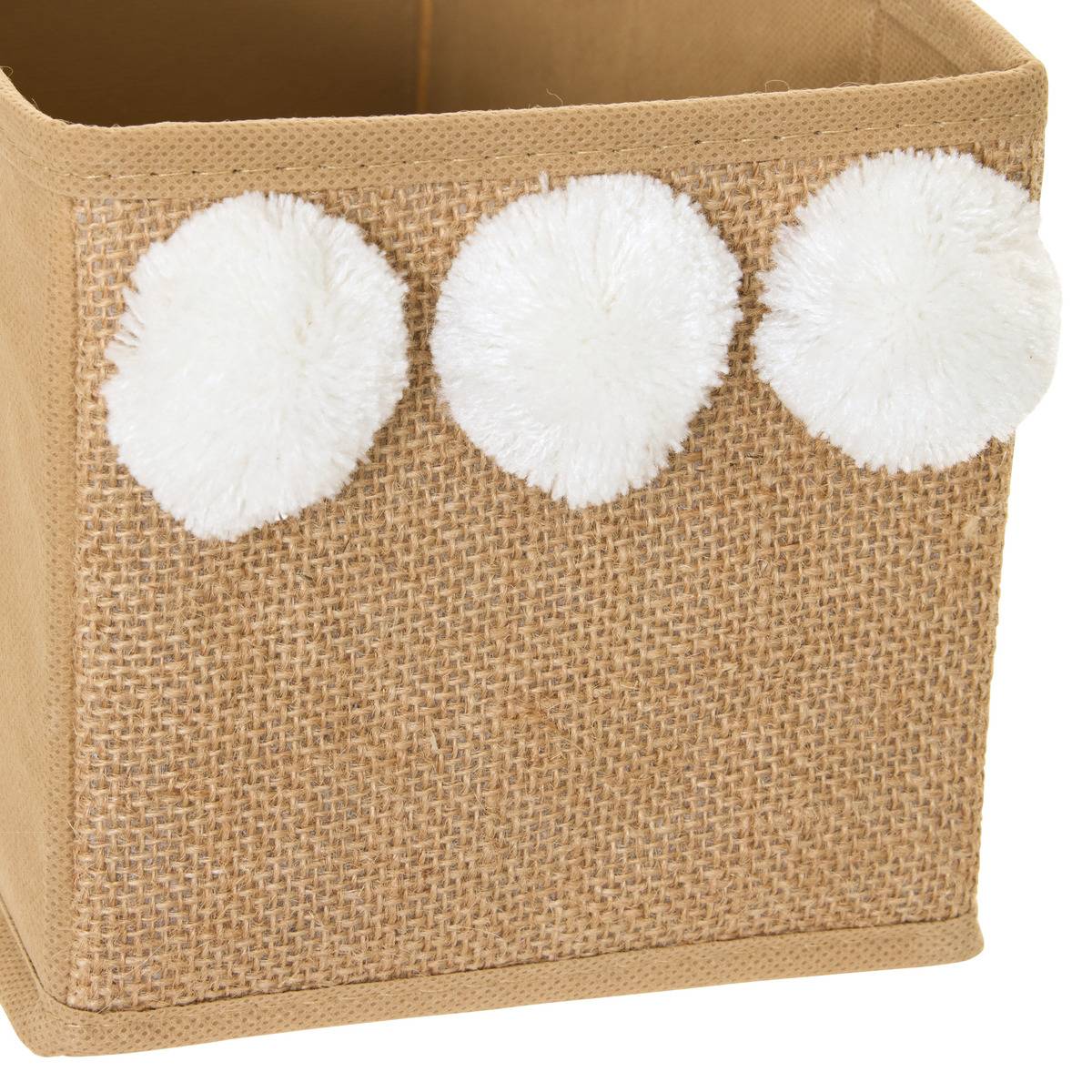 Boîte de rangement pliable pour enfant YUKI beige, ATMOSPHERA FOR KIDS