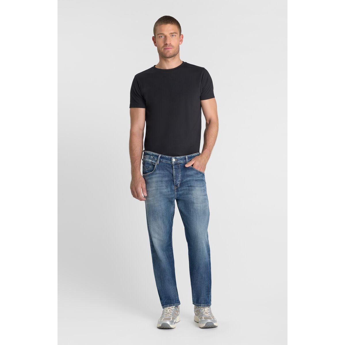 Jeans loose, large 900/19, longueur 34 blue, LE TEMPS DES CERISES