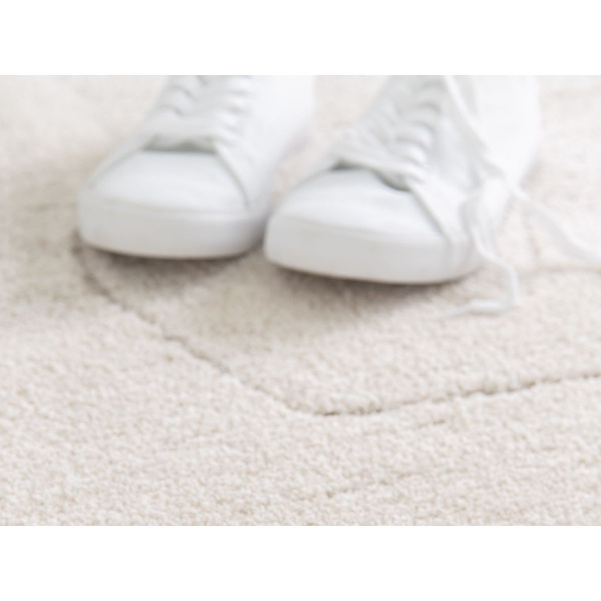 Tapis poils ras style graphique, EKKO gris clair, BOBOCHIC